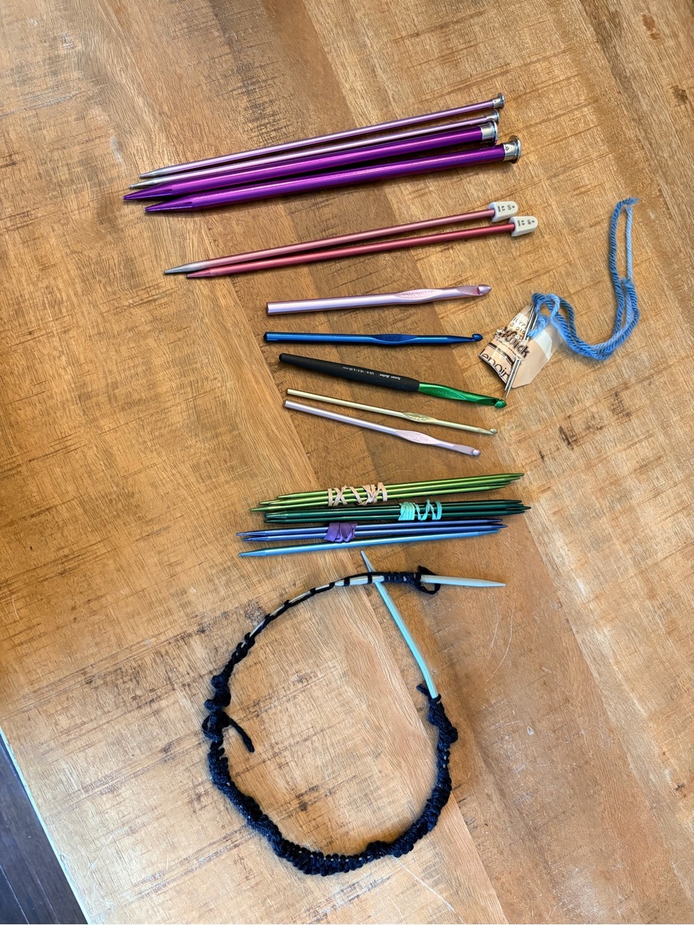 Bundle of crochet or Knitting needles